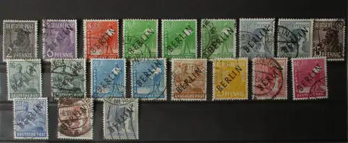 Deutschland Berlin MiNr 1-16 / Alliierte Besetzung Aufdruck schwarz (123825)