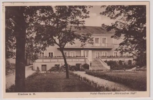 29349 Ak Cladow an der Havel Hotel-Restaurant "Märkischer Hof" 1927