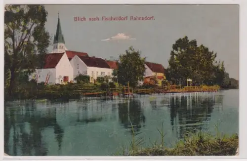 26105 Ak Blick nach Fischerdorf Rahnsdorf bei Berlin um 1910
