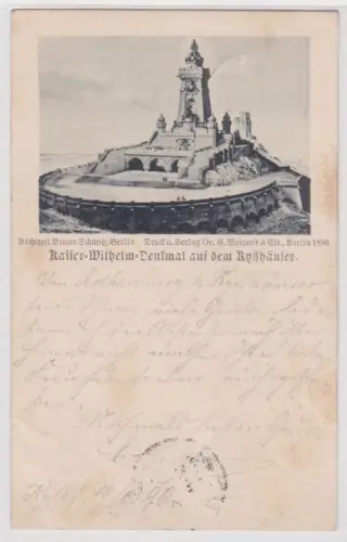 23577 AK Kaiser-Wilhelm-Denkmal auf dem Kyffhäuser. 1896