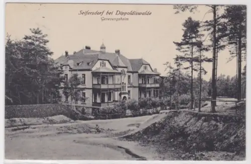 92475 AK Seifersdorf bei Dippoldiswalde. Genesungsheim. 1926