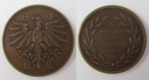 Motorrad Bronze Medaille ADAC Motorrad Club Chemnitz 10.9.1922 (115575)