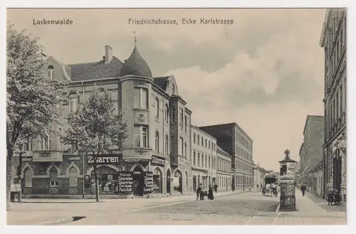 20593 Ak Luckenwalde Friedrichstraße Ecke Karlstraße mit Zigarrengeschäft
