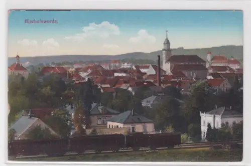 71194 Lithografie Ak Bischofswerda. Totalansicht. um 1930