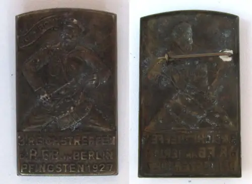 Kommunistisches Abzeichen Rot Front Reichstreffen Pfingsten Berlin 1927 (137062)