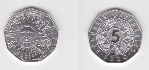 5 Euro Silber Münze Österreich Neujahrsmünze 2024, Schaltjahr (133088)