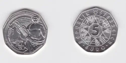 5 Euro Silber Münze Österreich Neujahrsmünze 2020, 150 Jahre Musikverein(133736)
