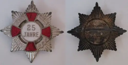 emailliertes Kreuz / Stern Militärvereinsbund ? für 25 Jahre (101514)