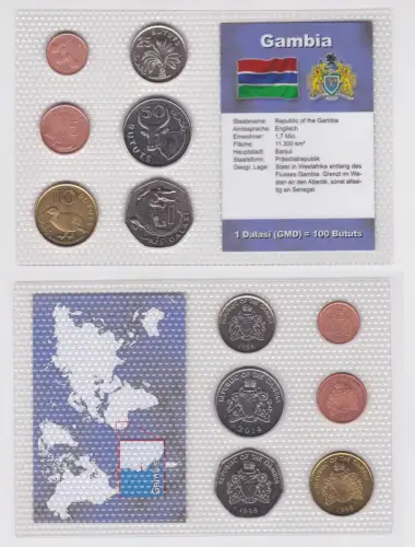 Kursmünzsatz KMS 6 Münzen Gambia Stgl. im Blister (134242)