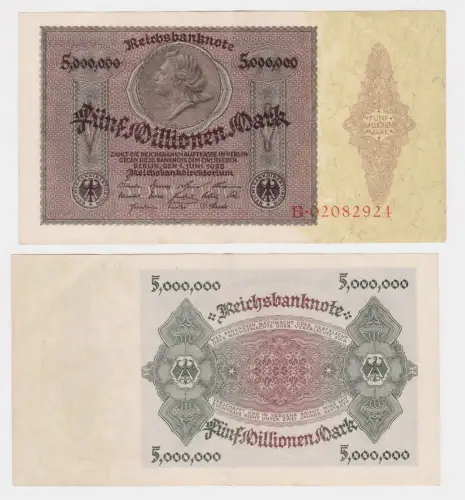 5 Millionen Mark Banknote Deutsches Reich Berlin 1. Juni 1923 Ro. 88 (147562)