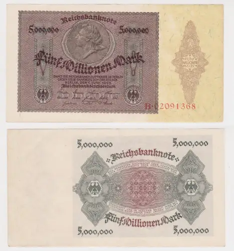 5 Millionen Mark Banknote Deutsches Reich Berlin 1. Juni 1923 Ro. 88 (146109)