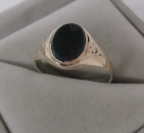 eleganter 333er Gold Ring Siegelring mit Lagestein (165591)