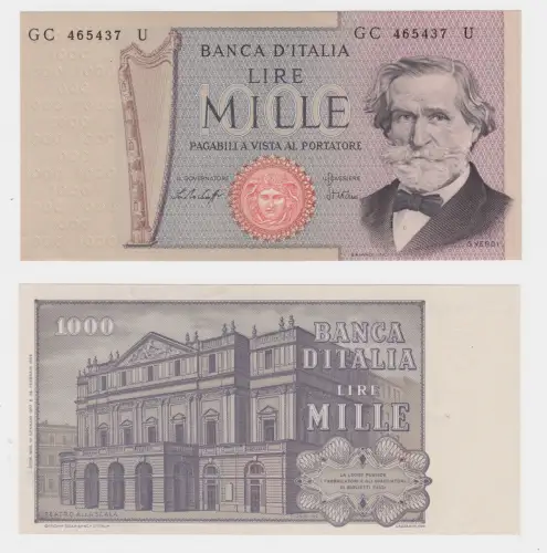 1000 Lire Banknote Italien Italia 10.1.1977 Pick 101c (142917)