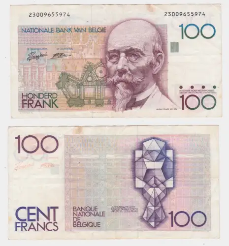 100 Franc Banknote Belgien Belgie 1978 Pick 142 (143929)