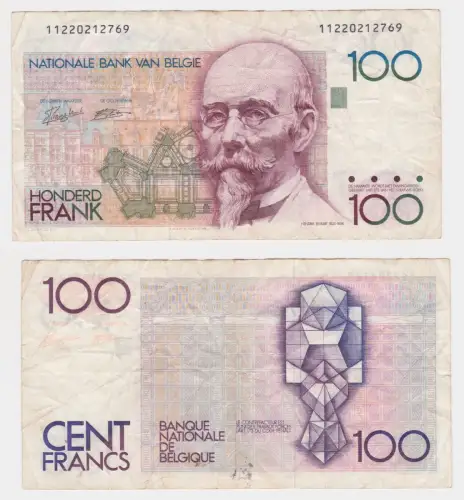 100 Franc Banknote Belgien Belgie 1978 Pick 142 (144559)