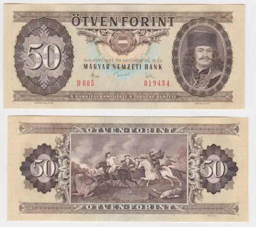 50 Forint Banknote Ungarn Budapest 4.11.1986 Pick 170 (148518)