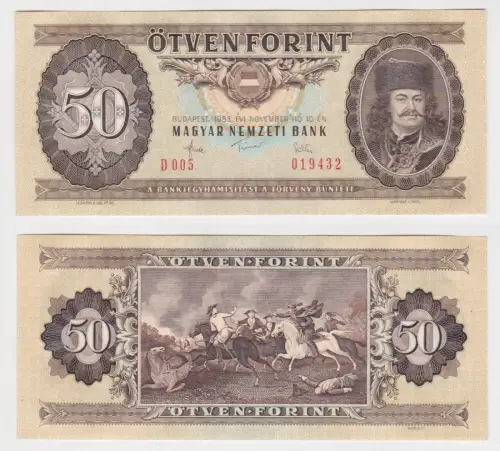 50 Forint Banknote Ungarn Budapest 4.11.1986 Pick 170 (149224)