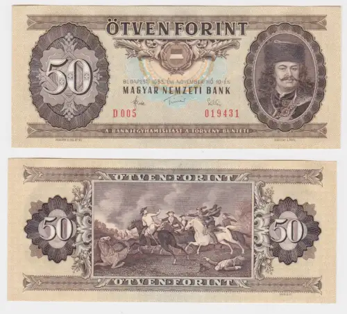 50 Forint Banknote Ungarn Budapest 4.11.1986 Pick 170 (143189)
