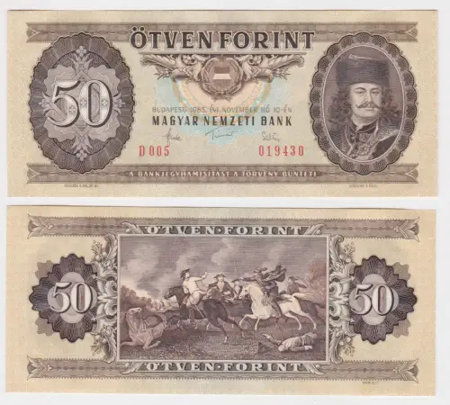 50 Forint Banknote Ungarn Budapest 4.11.1986 Pick 170 (146638)