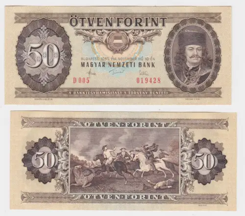 50 Forint Banknote Ungarn Budapest 4.11.1986 Pick 170 (146365)