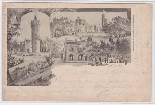 87464 Mehrbild Ak Gruß aus Babalsberg 1899