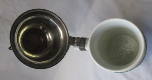 Porzellan Reservistenkrug kgl. sächs. Karabinier-Regiment 5. Esk. Borna (167618)