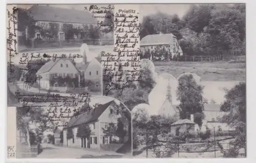 908596 Mehrbild Ak Gruß aus Prietitz bei Elstra Ortsansichten 1928