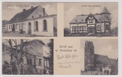 96215 Mehrbild Ak Gruß aus Radekow Gasthaus, Baumschule usw. 1907