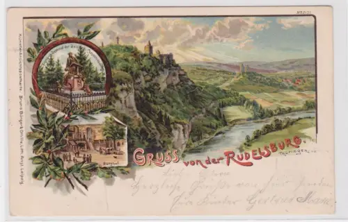 19630 Mehrbild AK Gruss von der RudelsBurg. 1900