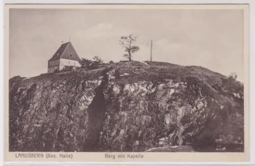 94086 AK Landsberg (Bez. Halle). Berg mit Kapelle. um 1930