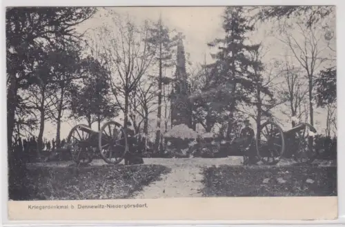 53644 AK Kriegerdenkmal b. Dennewitz - Niedergörsdorf. 1915