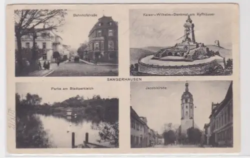 66414 Mehrbild AK Sangerhausen. 1915