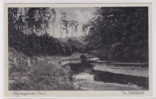 03562 Ak Altlietzegöricke (Oder). Im Schlibbetal. 1942