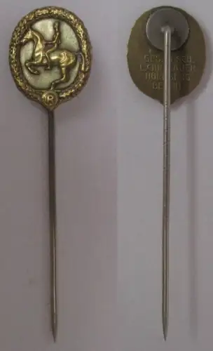 Deutsches Reiterabzeichen 2. Klasse in Gold 16 mm Miniatur (172863)