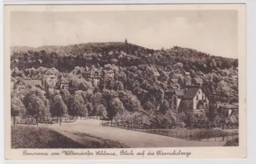 27571 Ak Panorama von Woltersdorfer Schleuse, Blick auf die Kranichsberge um1920