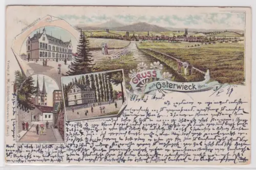 14977 Mehrbild Ak Gruss aus Osterwieck/Harz. 1899