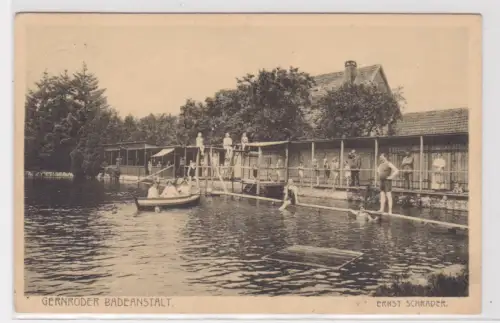 28706 Ak Gernroder Badeanstalt. Ernst Schrader. 1926