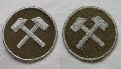 DDR Aufnäher Bergbau mit 2 gekreuzten Hämmern (164985)