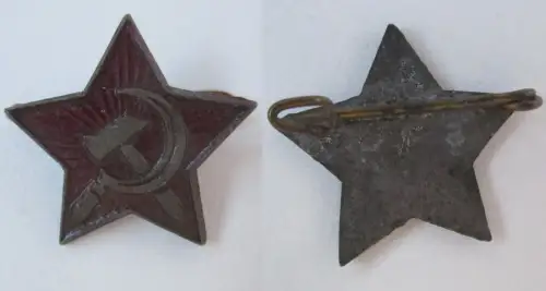 lackiertes Abzeichen KPD kommunistische Partei roter Stern Hammer Sichel /135739