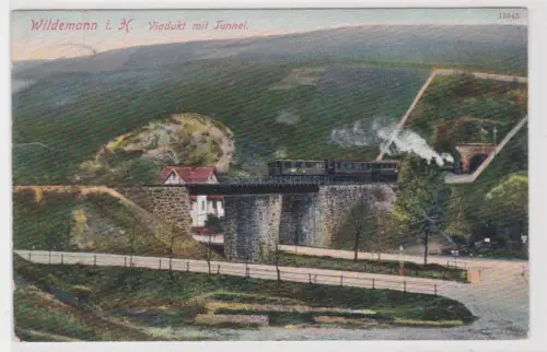 14939  Ak Wildemann i. H. Viadukt mit Tunnel. 1910