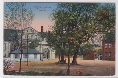06672 AK Hoym in Anhalt. Schloss. 1918