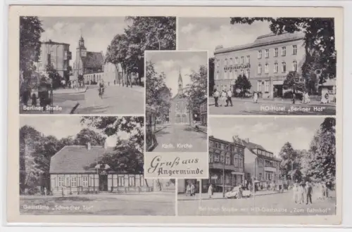 37174 Mehrbild AK Gruss aus Angermünde. 1906