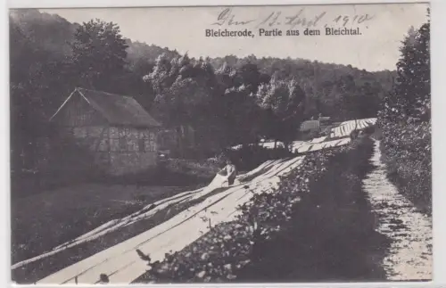 09517 Ak Bleicherode, Partie aus dem Bleichtal. 1910