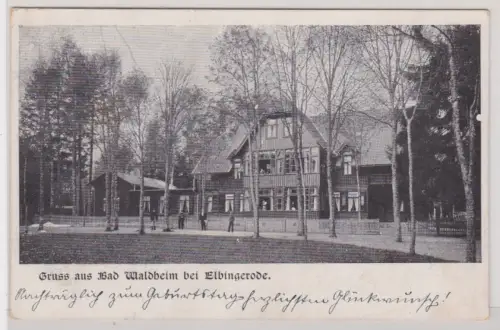 46057 Ak Gruss aus Bad Waldheim bei Elbingerode. 1924