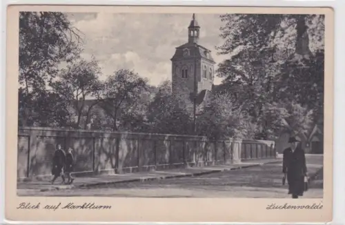 93794 Ak Luckenwalde. Blick auf Marktturm. um 1930