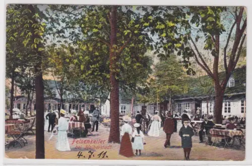 75975 Ak Felsenkeller bei Halberstadt. 1911