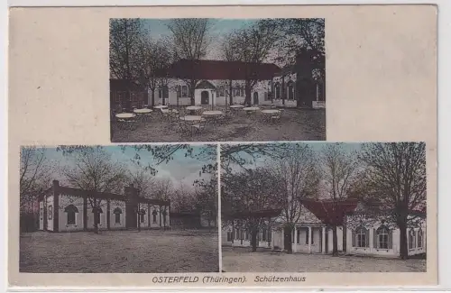 28420 Feldpost Ak Osterfeld (Thüringen) Schützenhaus 1916