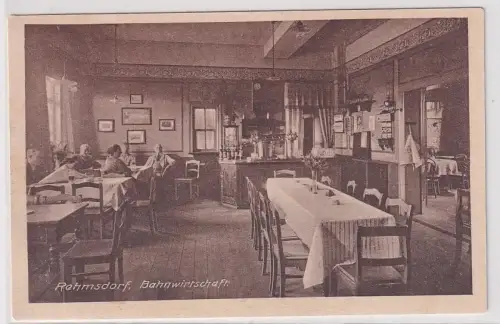 908622 Ak Rehmsdorf Bahnwirtschaft Schankraum 1930