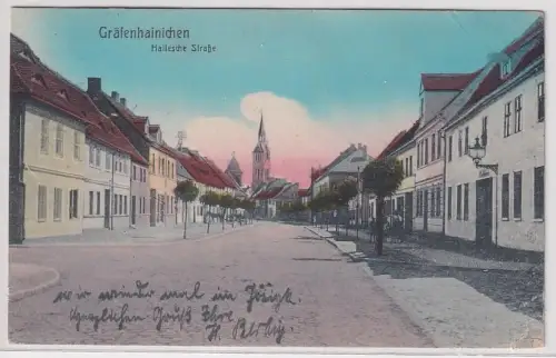 38286 Ak Gräfenhainichen Hallesche Strasse 1920