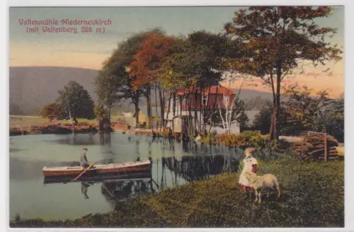 81125 Ak  Valtenmühle Niederneukirch (mit Valtenberg 586 m). 1912